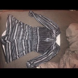 patterned romper